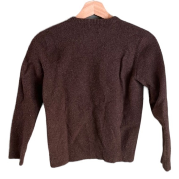 Polo by Ralph Lauren Vtg 100% lambs wool Sz XL brown pullover sweater Y2K - Picture 2 of 8